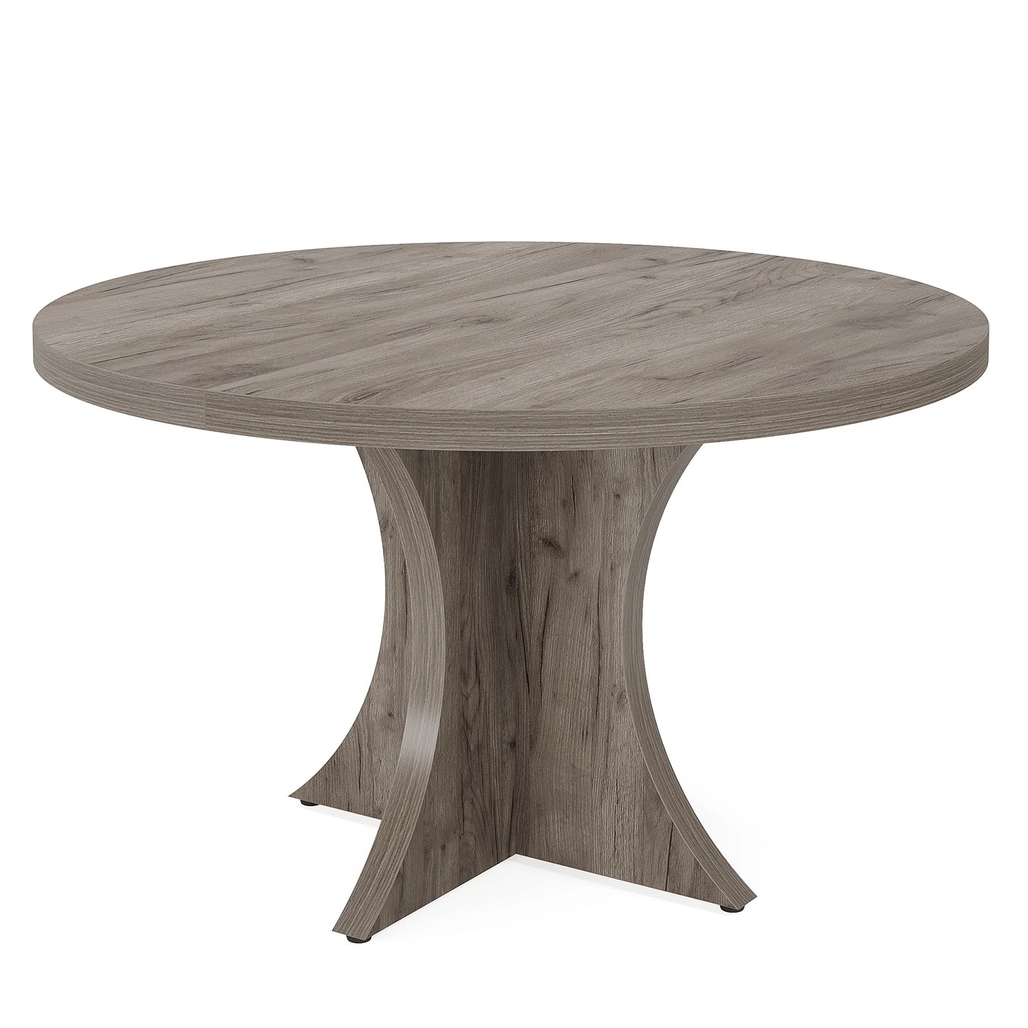 Round Kitchen Table for 4-6, with Pedestal Base