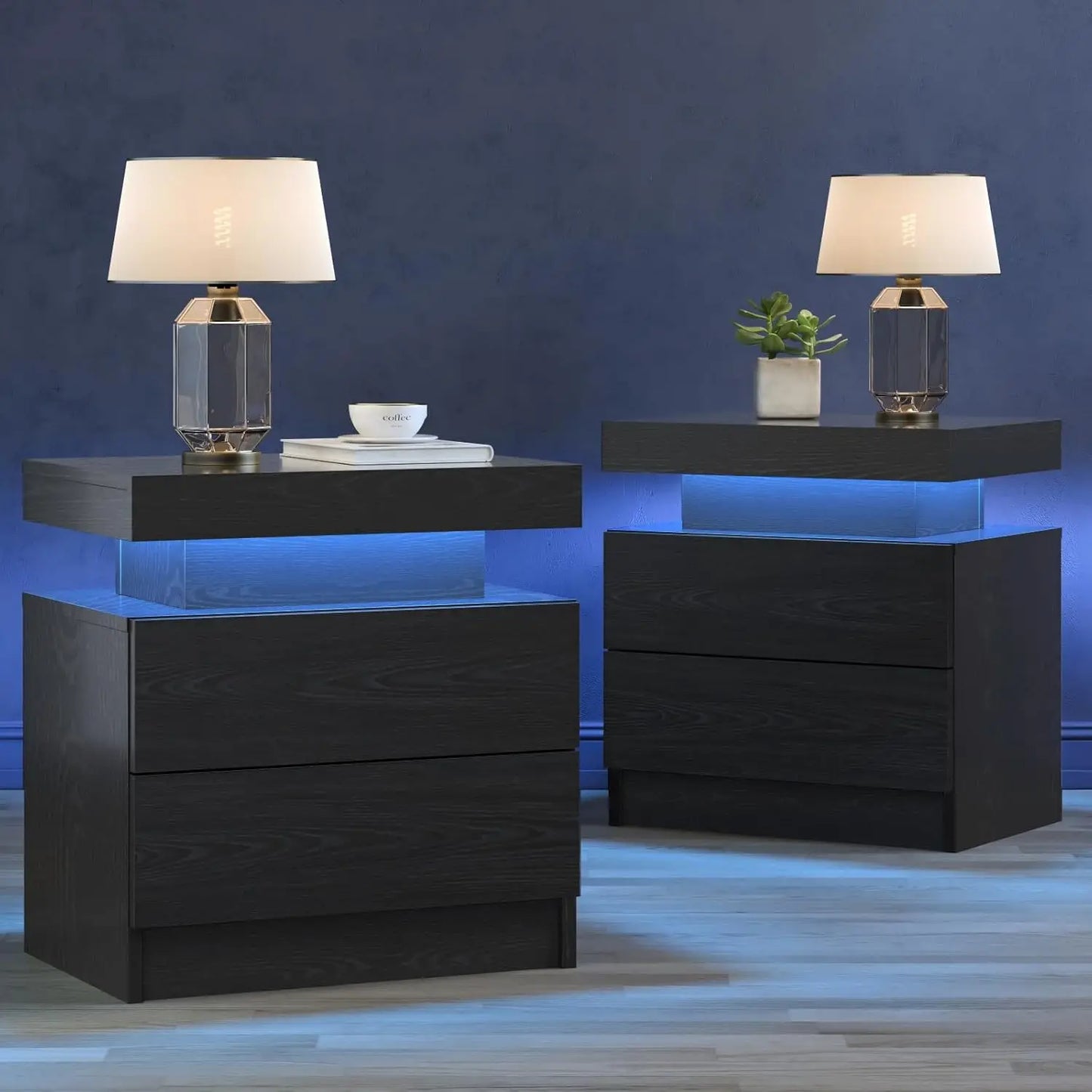 Nightstand/ Set of 2 with Drawers
