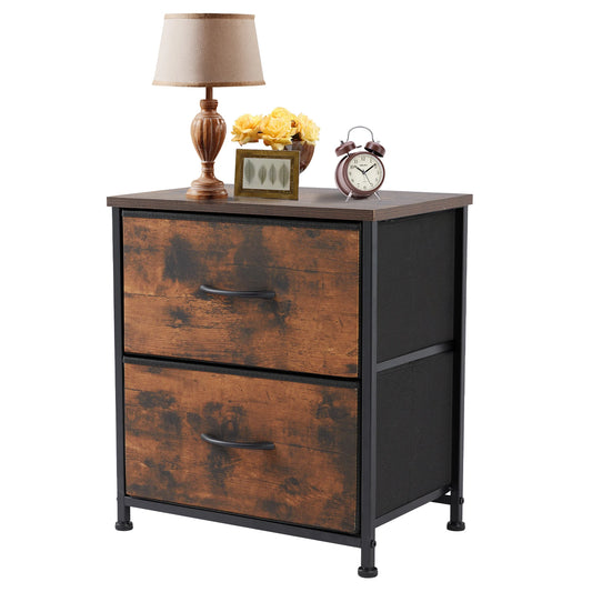 Nightstand Bedside Sofa Tea Table Storage Drawers