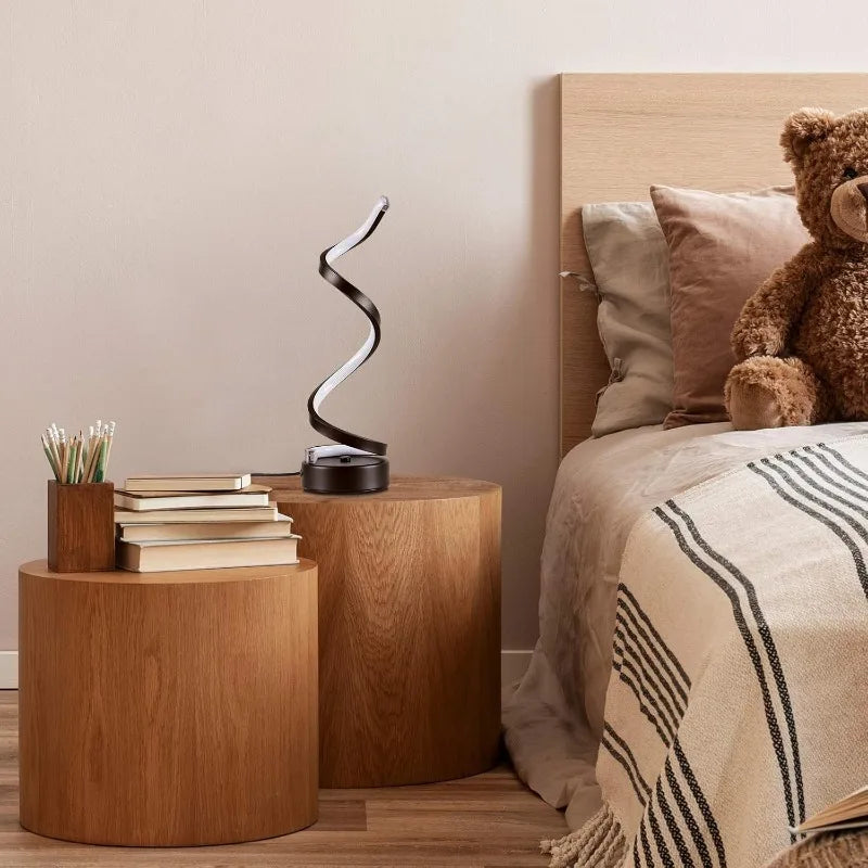 Classic Creative, Modern Minimalist Dimmable Spiral Table Lamp