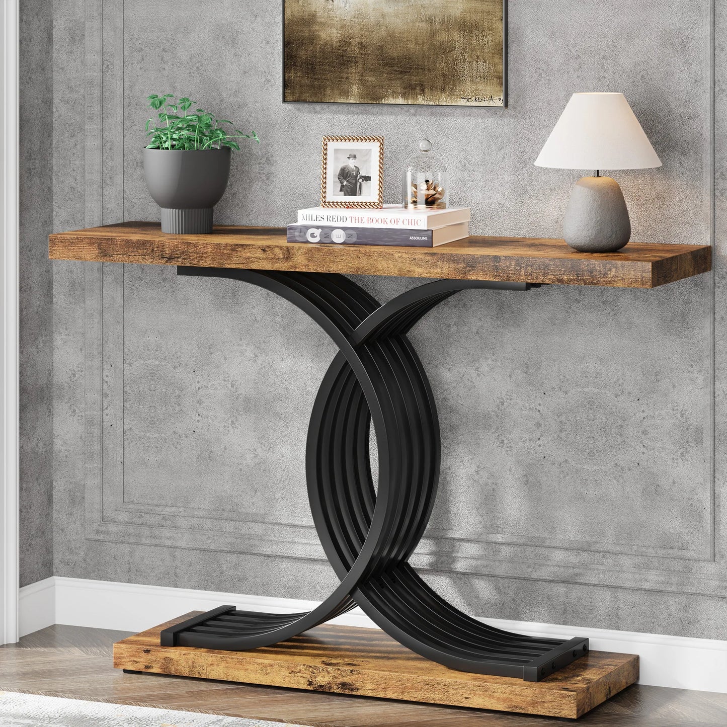 Gold Entryway Table, Faux Marble Narrow Wood Sofa