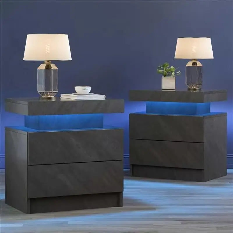 Nightstand/ Set of 2 with Drawers