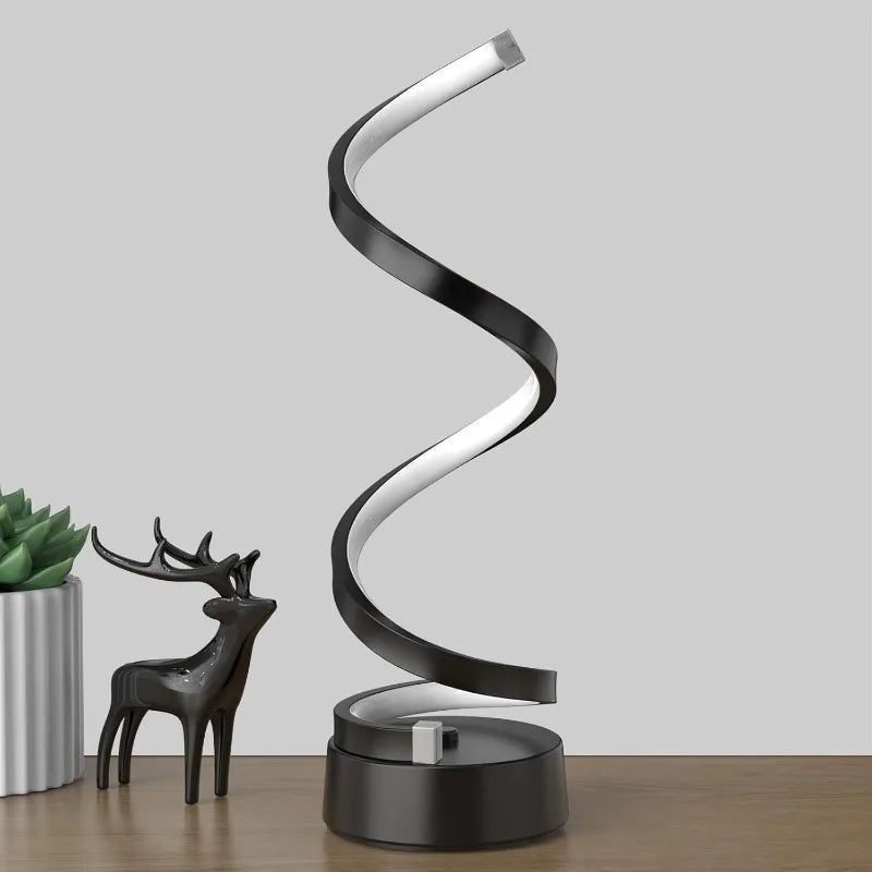 Classic Creative, Modern Minimalist Dimmable Spiral Table Lamp