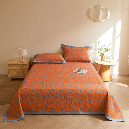 All - cotton three-layer gauze cover blankets