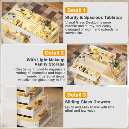 Island with Drawers, Armoire, Makeup Vanity