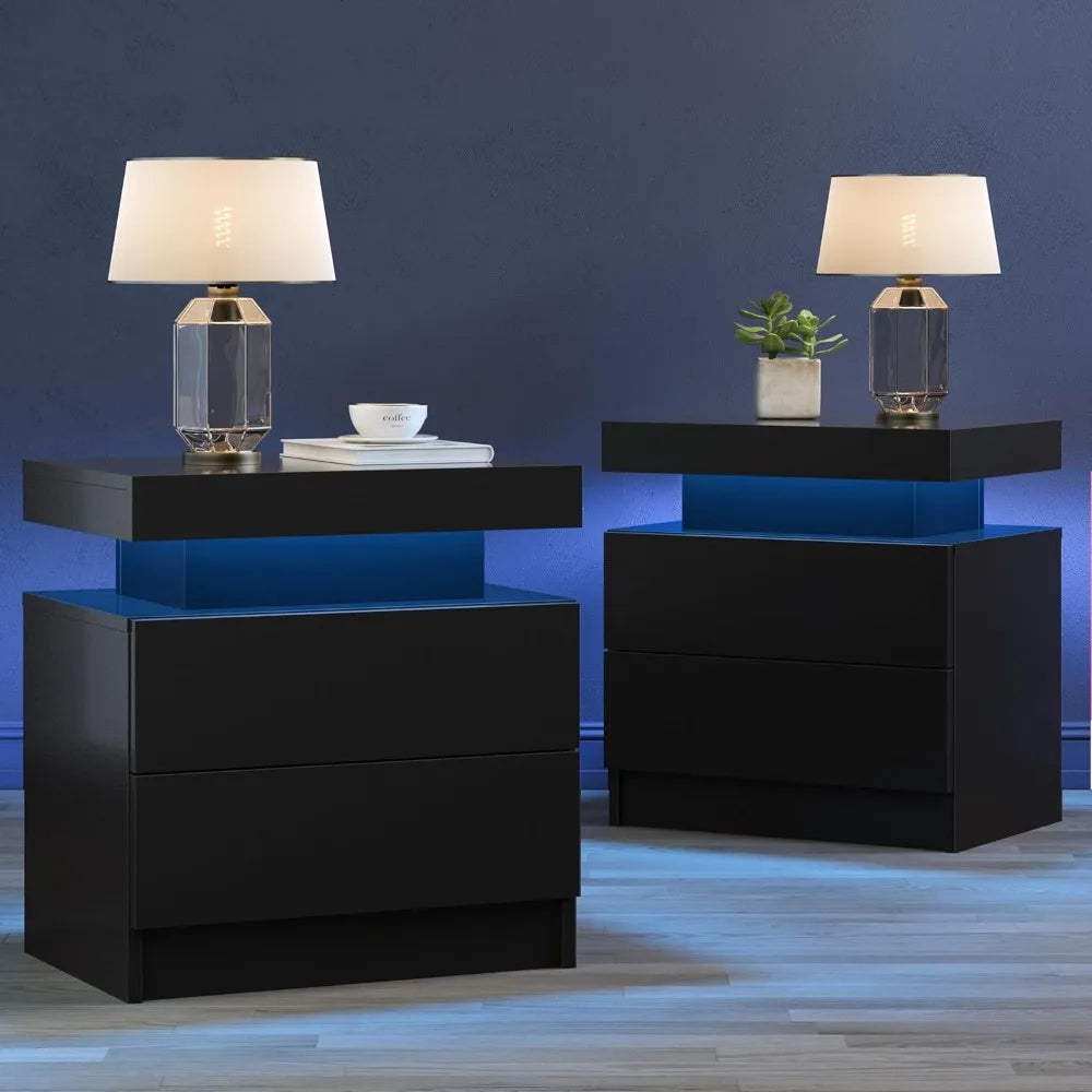 Nightstand/ Set of 2 with Drawers