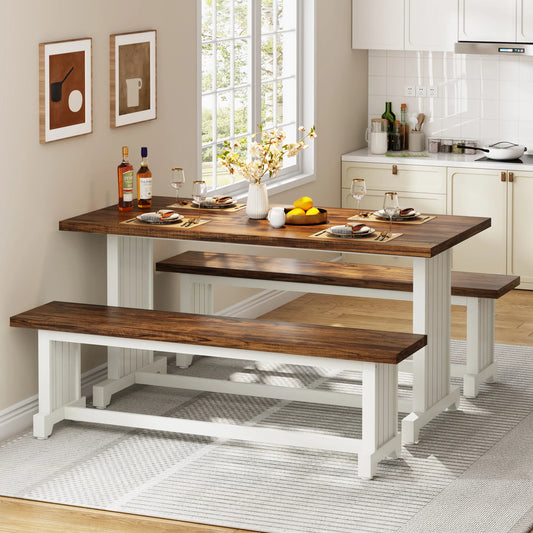 Kitchen Table with 2 Benches