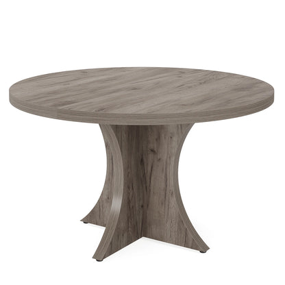 Round Kitchen Table for 4-6, with Pedestal Base