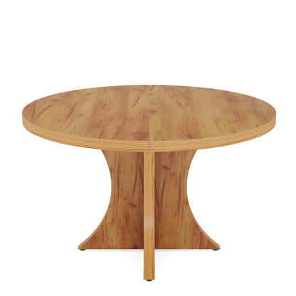 Round Kitchen Table for 4-6, with Pedestal Base