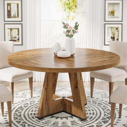 Round Dining Table for Farmhouse Kitchen