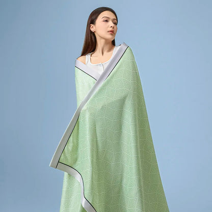 Summer Cooling Blanket for Beds. Solid Color Ice Cool Bedspread