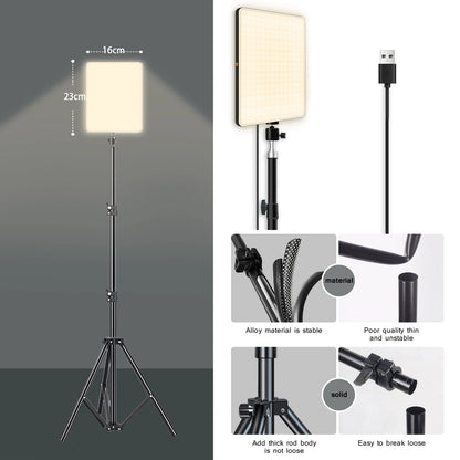LED Video Lighting Selfie Light Photo Studio Lamp With Tripod to Shoot Live Streaming