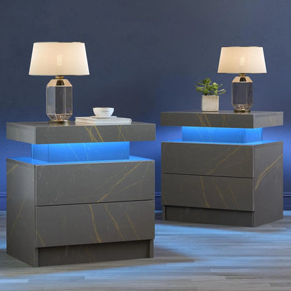 Nightstand/ Set of 2 with Drawers