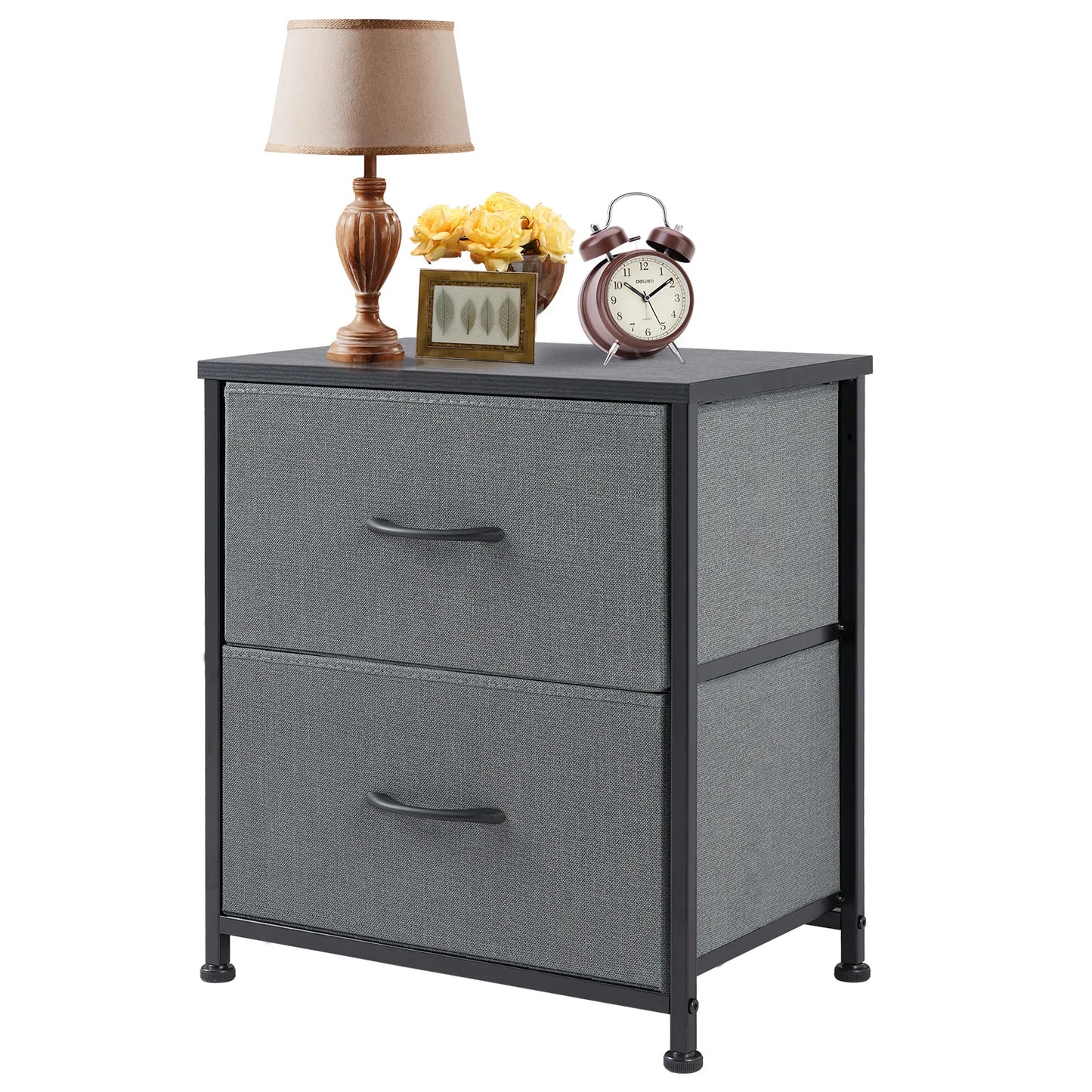 Nightstand Bedside Sofa Tea Table Storage Drawers