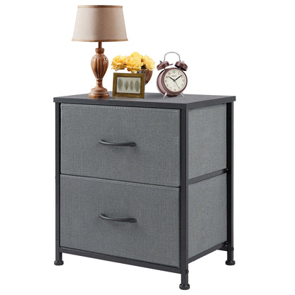 Nightstand Bedside Sofa Tea Table Storage Drawers