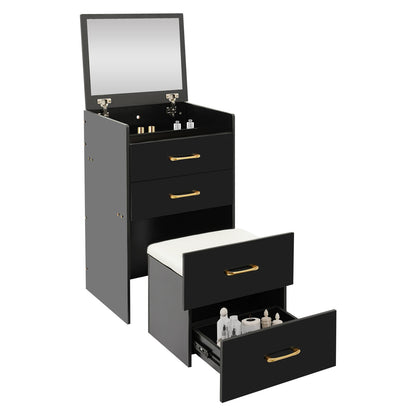 Makeup Desk With Mirror Compact Dressing Table for Dressing Room