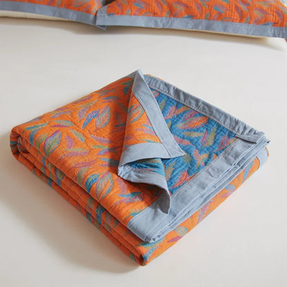 All - cotton three-layer gauze cover blankets