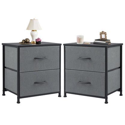 Nightstand Bedside Sofa Tea Table Storage Drawers