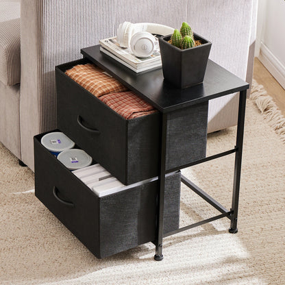 Nightstand Bedside Sofa Tea Table Storage Drawers