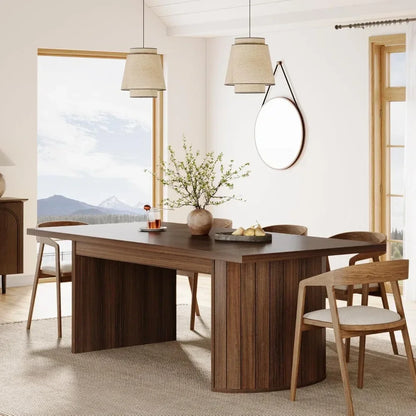 Large 78.7" Farmhouse Dining Table