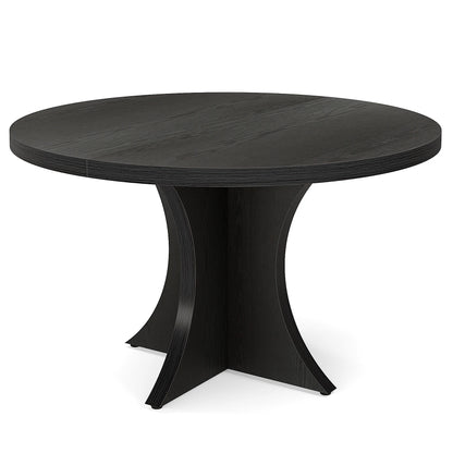 Round Kitchen Table for 4-6, with Pedestal Base