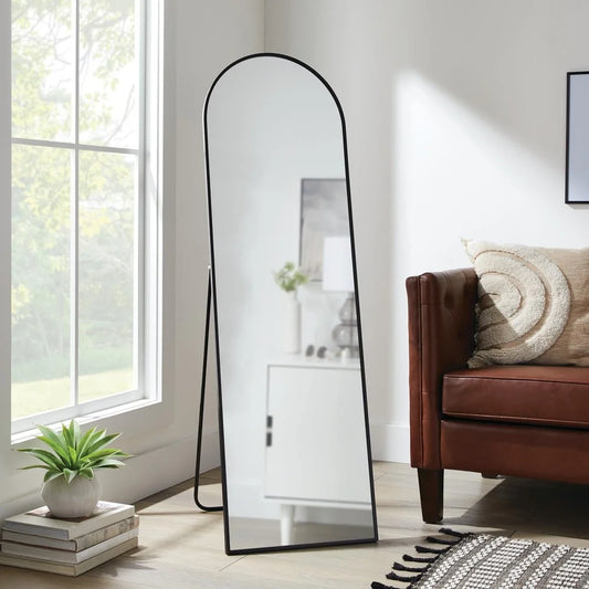 Head - to - Toe Modern Arch Aluminum Floor Easel Mirror