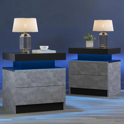 Nightstand/ Set of 2 with Drawers