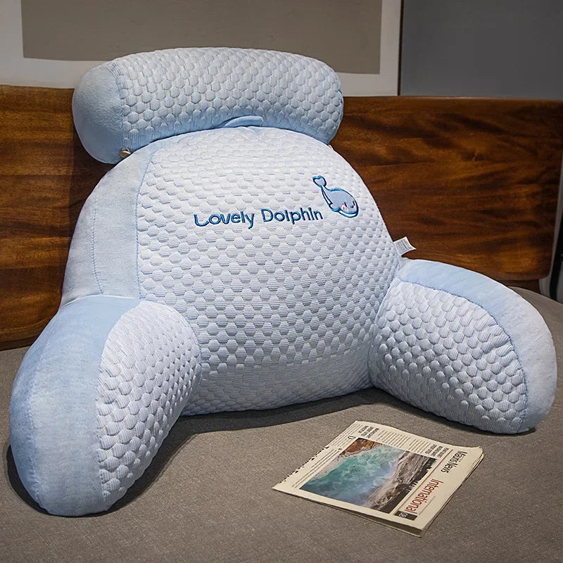 Reading Pillow Office Support Cushions w/ Headrest