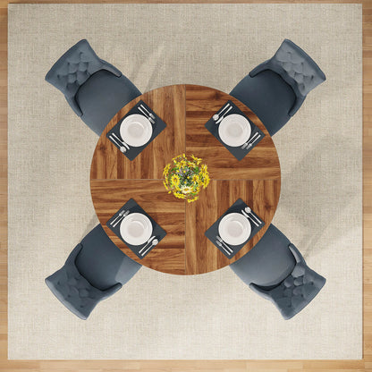 Round Dining Table for Farmhouse Kitchen