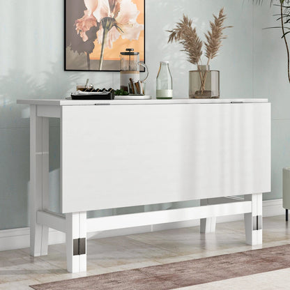 Farmhouse Extendable Dining Table w/Drop Leaf