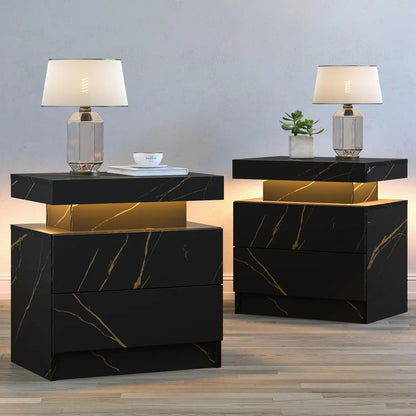 Nightstand/ Set of 2 with Drawers