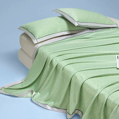 Summer Cooling Blanket for Beds. Solid Color Ice Cool Bedspread