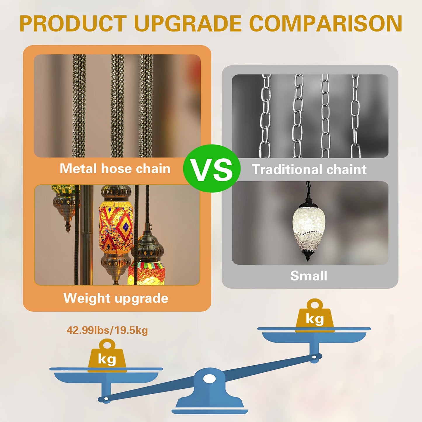 Handmade Stained Glass Bohemian Floor Light