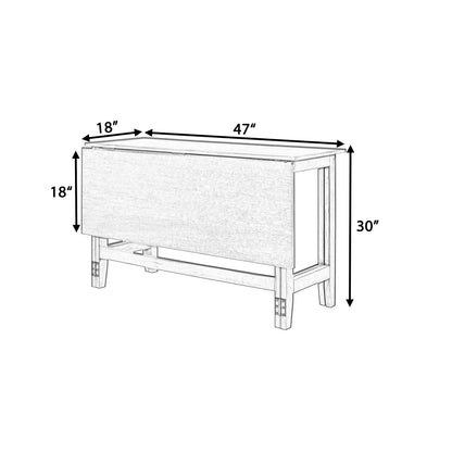 Farmhouse Extendable Dining Table w/Drop Leaf
